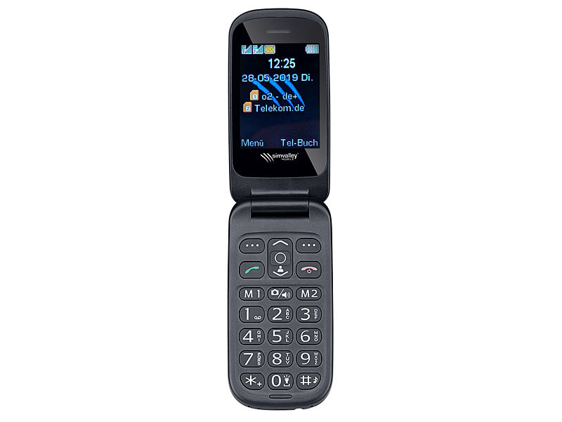 Téléphone mobile Clapet à Grandes touches avec SOS XL-965Reconditionné, Mobiles séniors