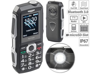 Téléphone mobile outdoor double SIM étanche et antichoc XT-300 (Reconditionné) – Image 9