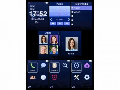 Téléphone portable à clapet 4G pour seniors XL-970 (Reconditionné) – Image 6