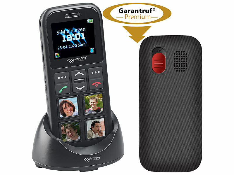 Téléphone mobile senior 4G RX-850 avec appel d'urgence et GPS (Reconditionné)