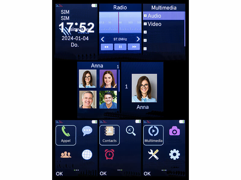Téléphone portable à clapet 4G pour seniors XL-970 (Reconditionné) – Image 6