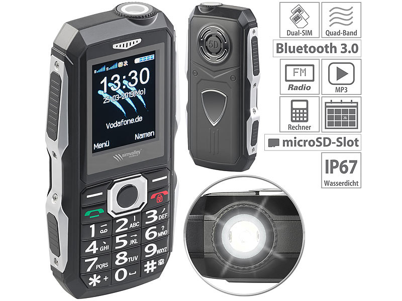 Téléphone mobile outdoor double SIM étanche et antichoc XT-300 (Reconditionné) – Image 9